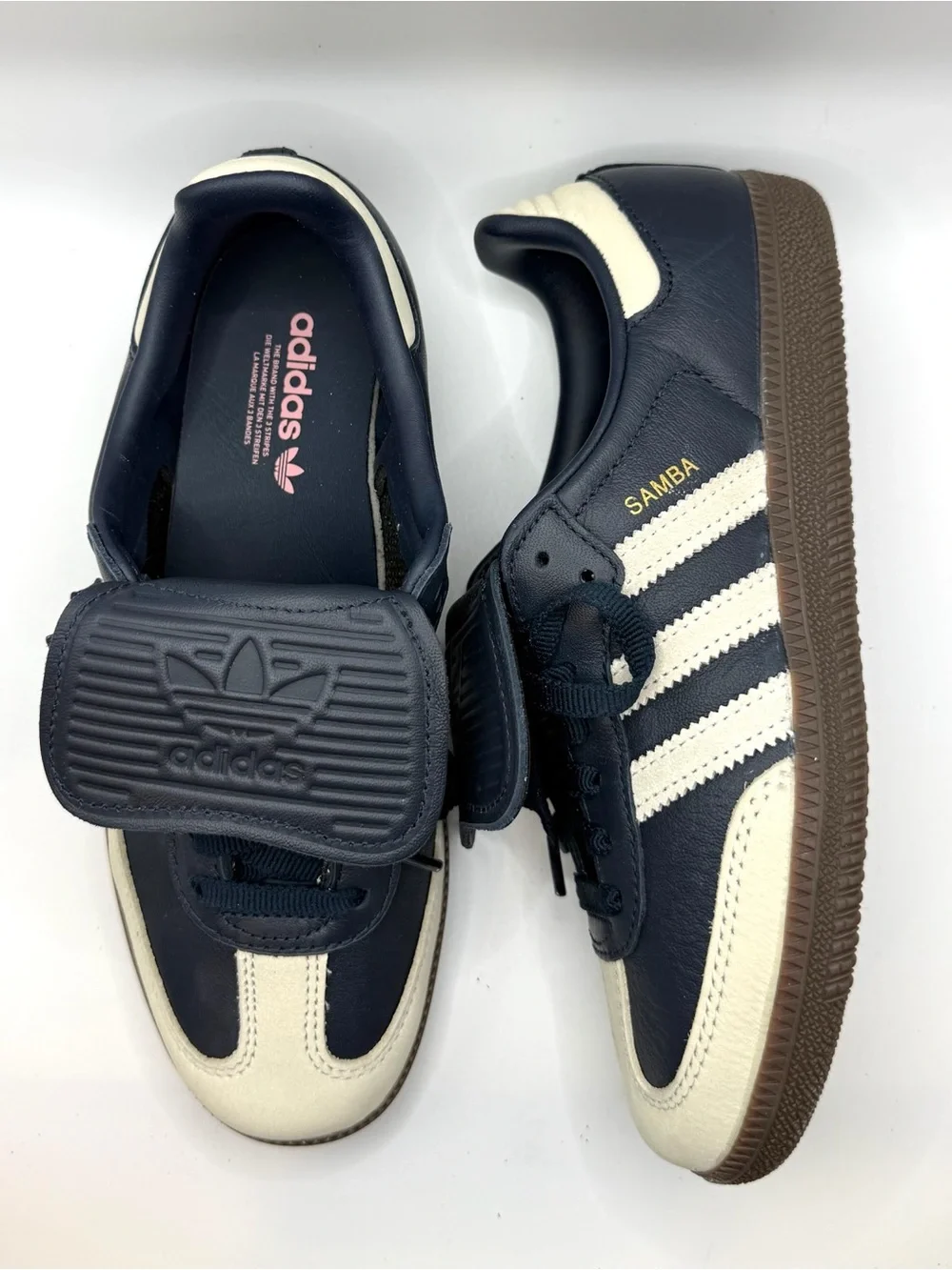 adidas Samba LT Sneakers in Navy, Cream and Brown